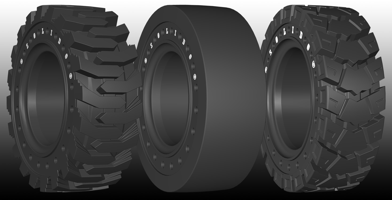 Solid skid steer Tyres