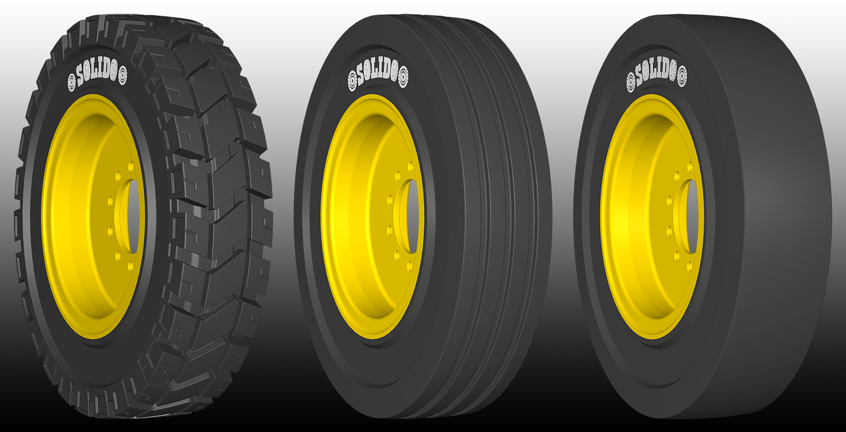 INDUSTRIAL SOLID TYRE hubs